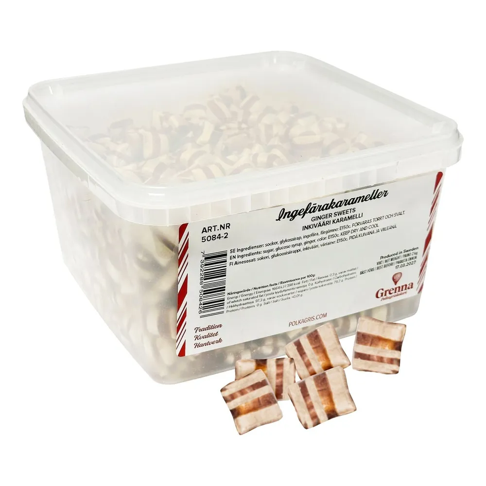 Ingefärskarameller /