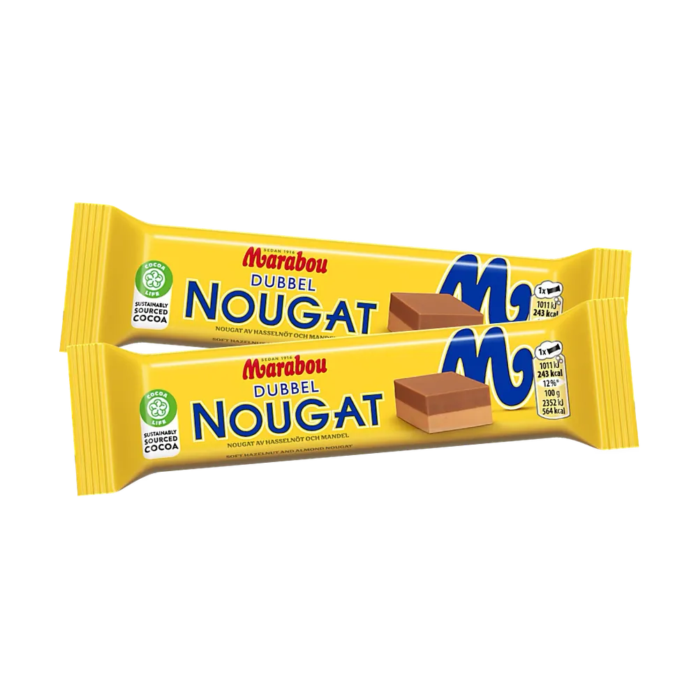 2st - Marabou Dubbelnougat 43g