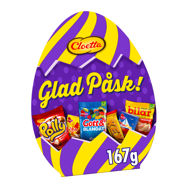 Cloetta Glad Påskägg 167g | Sortiment | Gottegrisen