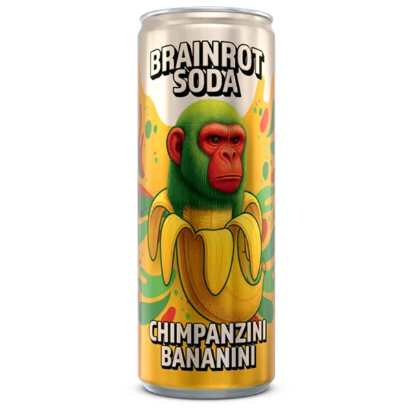 Brainrot Soda Chimpansini Bananini 250ml | Sortiment | Gottegrisen