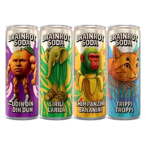 Brainrot Soda Mix 4-pack 25cl