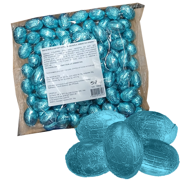 Staniolägg vitchoklad med crisp - 1kg | Sortiment | Gottegrisen