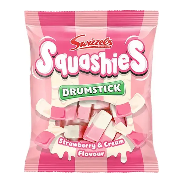 Squashies Strawberry & Cream 140g