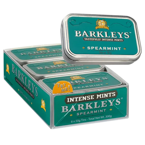 Barkleys Spearmint 50G x 6st