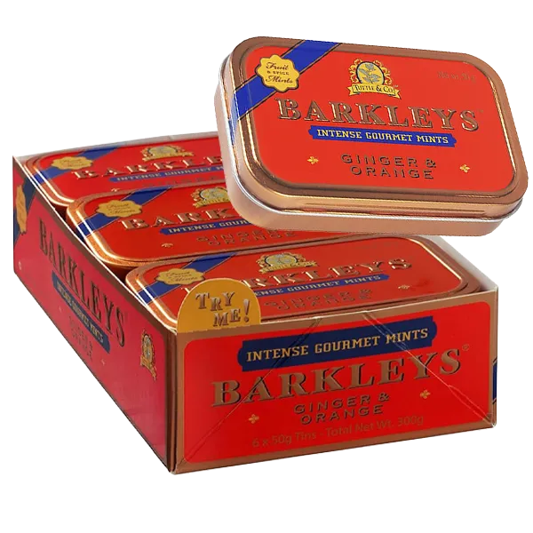 Barkleys Gourmet Ginger & Orange 50G 6st