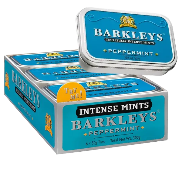 Barkleys Peppermint 50G x 6st