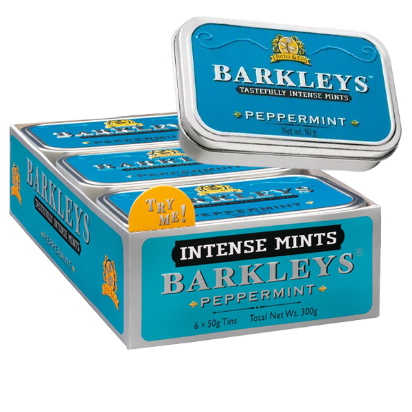 Barkleys Peppermint 50G x 6st | Sortiment | Gottegrisen