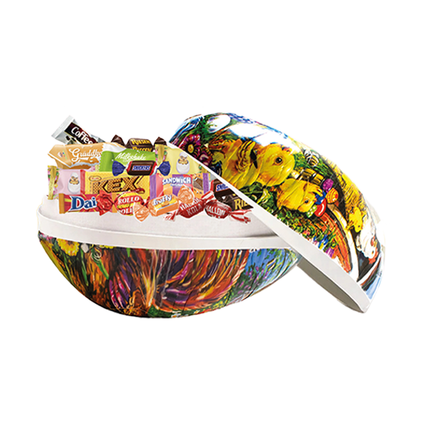 Påskägg Kvalitetsblandning 18cm 600g | Sortiment | Gottegrisen