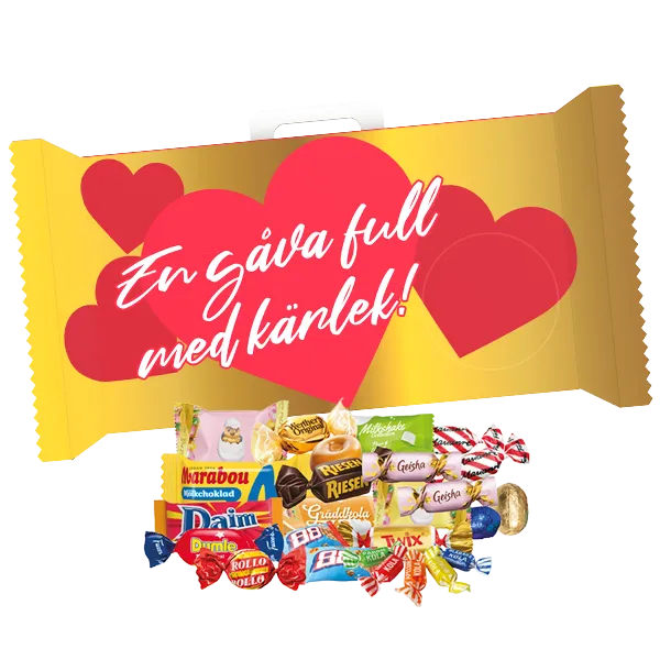 Tivolibox KÄRLEK Godisblandning 1kg