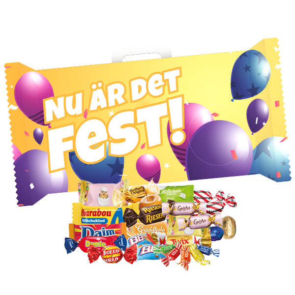 Tivolibox FEST Godisblandning 1kg | Sortiment | Gottegrisen