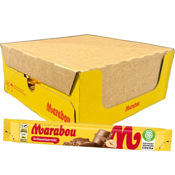 Marabou Schweizernöt Choklad 43g x 36st | Sortiment | Gottegrisen