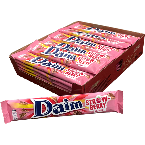 Dubbel Daim Strawberry 56g x 36st | Sortiment | Gottegrisen