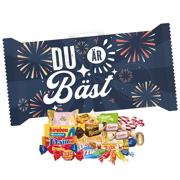 Tivolibox Du Är Bäst Godisblandning 1kg