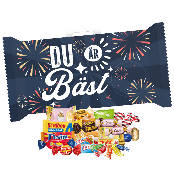 Tivolibox Du Är Bäst Godisblandning 1kg | Sortiment | Gottegrisen