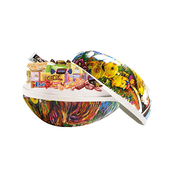 Påskägg Kvalitetsblandning 12cm 200g | Sortiment | Gottegrisen