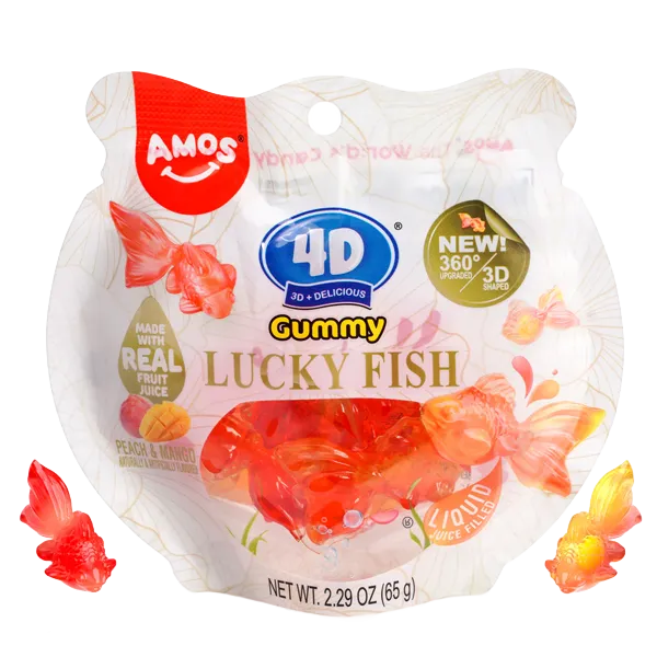 Amos 4D Gummy Lucky Fish 65G