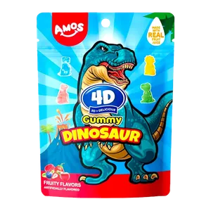 Amos 4D Fruit Gummy Dinosaur  65G