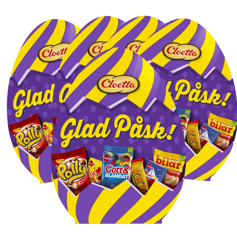 Cloetta Glad Påskägg 167g - 5st