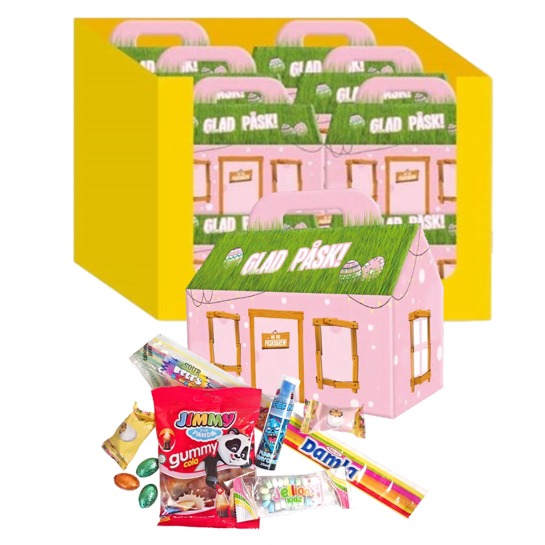 Påskhus Glad Påsk 167g - 12st | Sortiment | Gottegrisen