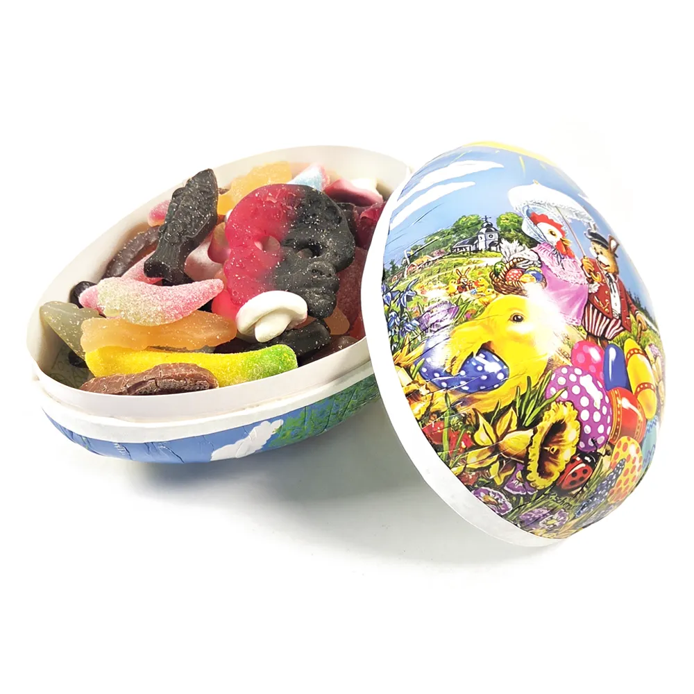 Påskägg med oinslaget påskgodis 340g