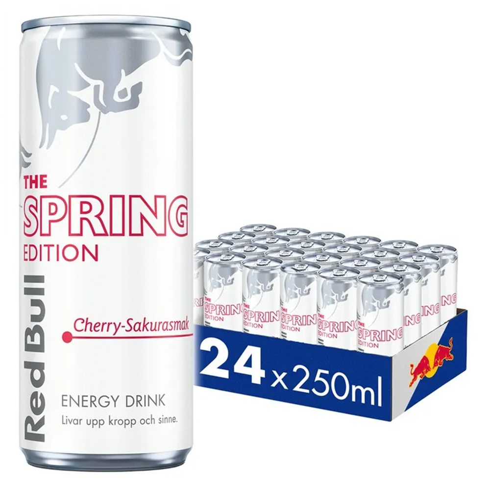 Red Bull Cherry Sakura 25cl x 24st | Sortiment | Gottegrisen