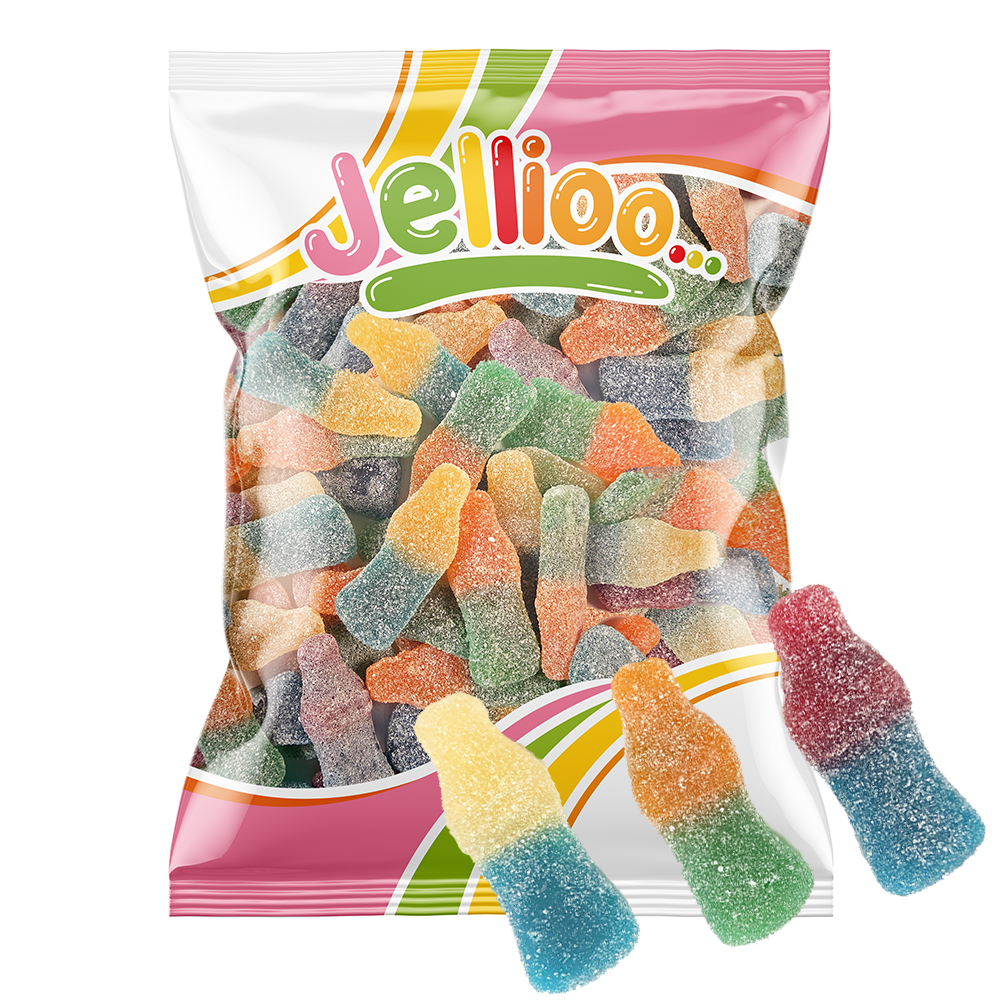 Jellioo Stor Flaska Tutti Frutti 1kg | Sortiment | Gottegrisen