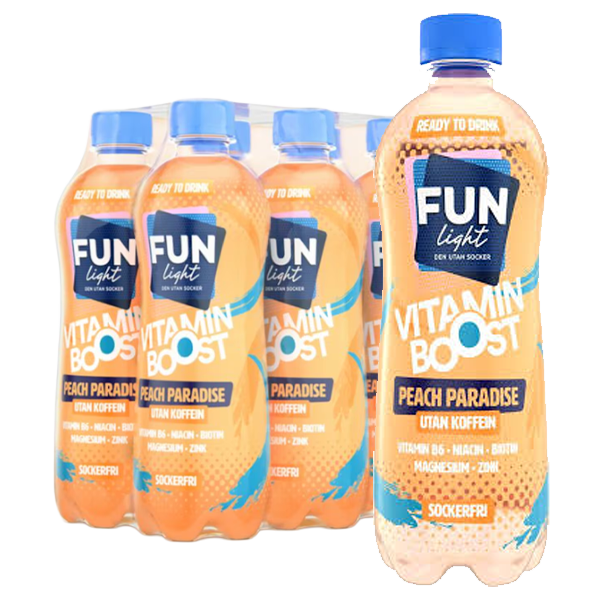 Funlight Peach Paradise 50cl x 6st | Sortiment | Gottegrisen