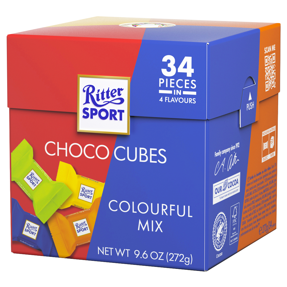 Ritter Sport Choco Cubes Mix 272g | Sortiment | Gottegrisen