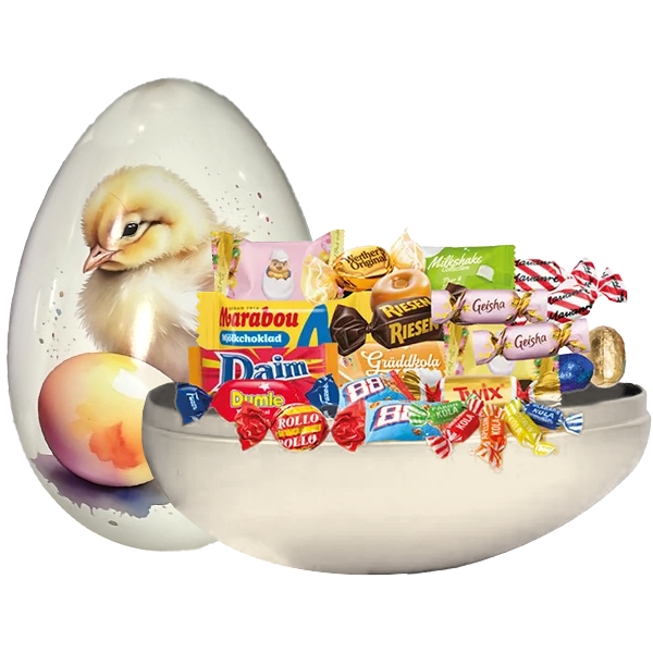 Plåtägg Godisblandning Lyx 400g | Sortiment | Gottegrisen