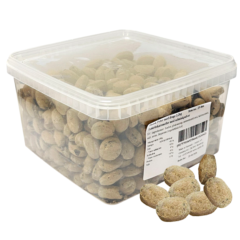 Dansk Peber Med Dragé 2,2 kg |  | Gottegrisen