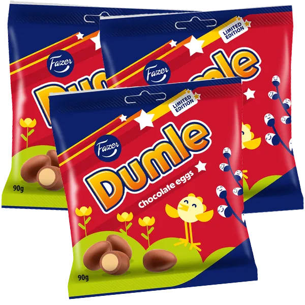 3st - Dumle Chokladägg 90g