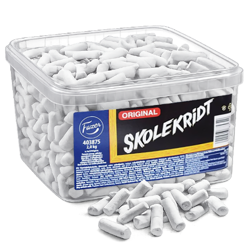 Fazer Skolekridt 2kg | Sortiment | Gottegrisen