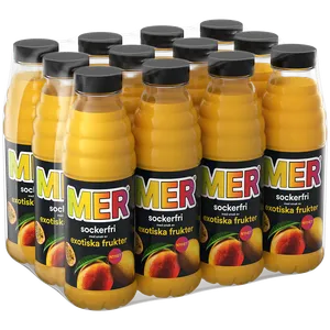 MER Sockerfri Exotiska Frukter 50cl x 12