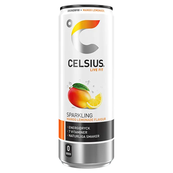 Celsius Mango Lemonade 355ml
