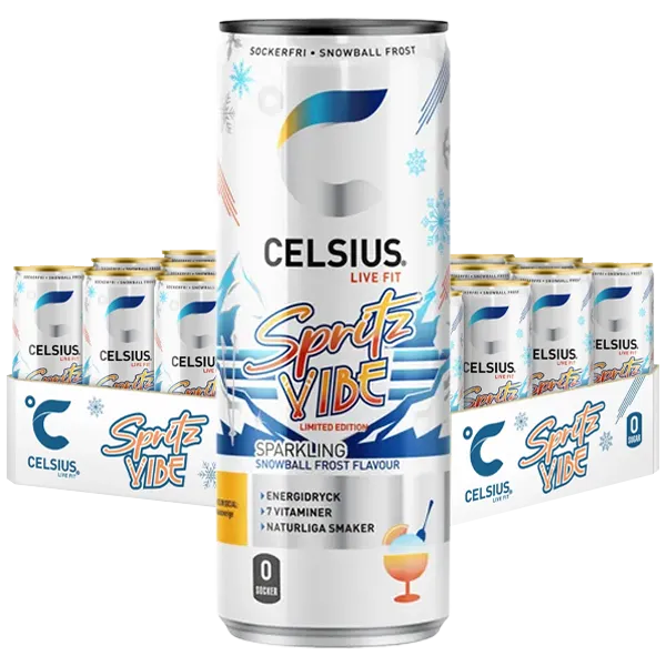 Celsius Spritz Vibe 355ml x 24st