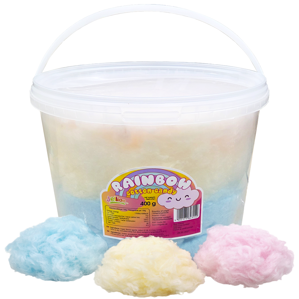 Rainbow Cotton Candy 400g | Sortiment | Gottegrisen