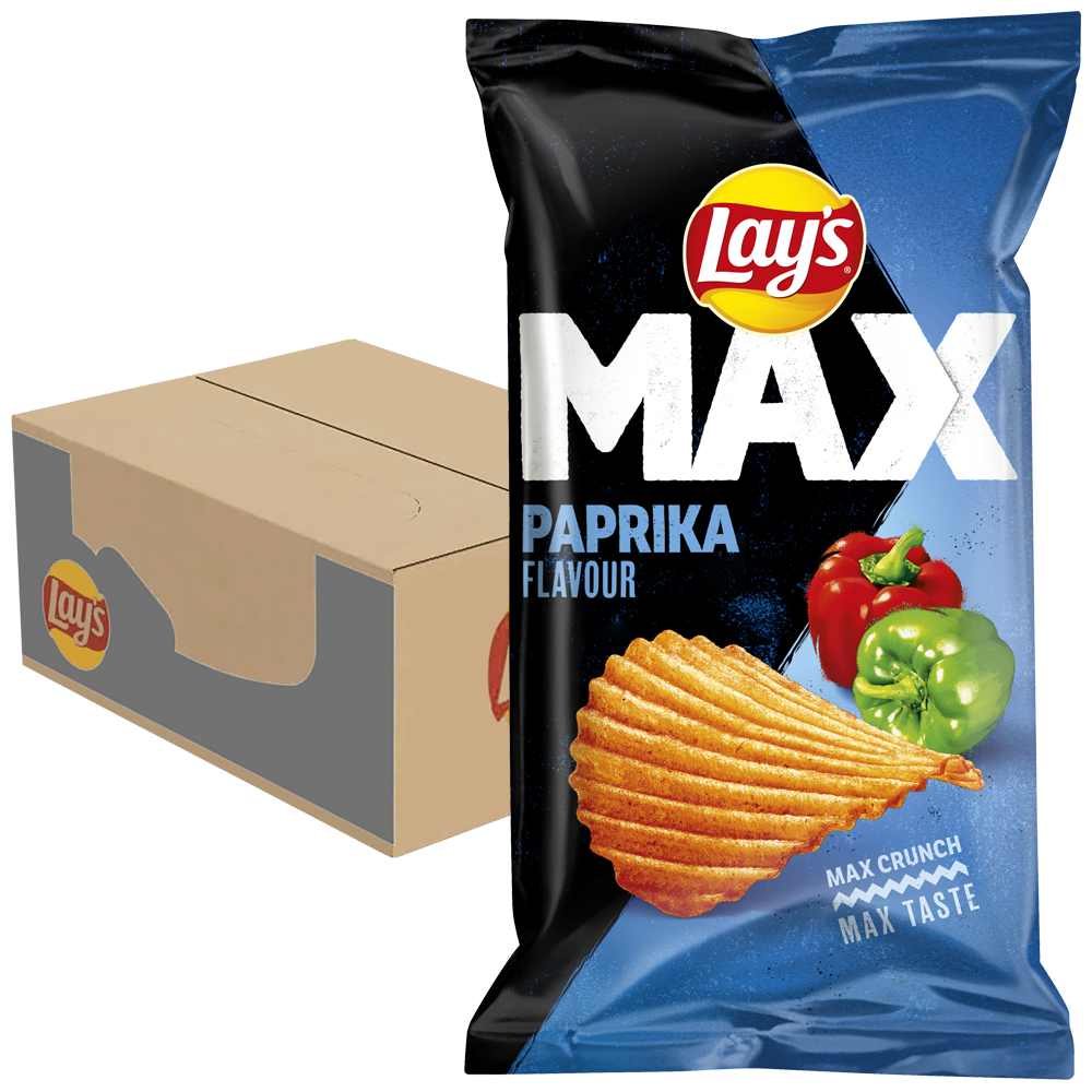Lay´s Max Paprika 22st x 185g | Sortiment | Gottegrisen