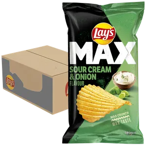 Lay´s Max Sour Cream & Onion 22st x 185g
