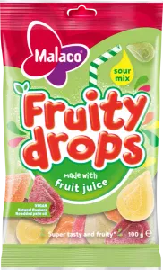 Malaco Fruity Drops Sour 100g