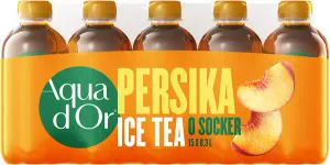 Aquador Ice Tea Persika 30cl x 15st