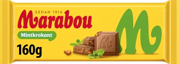 Marabou Mintkrokant 160g