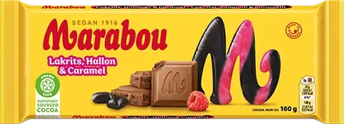 Marabou Lakrits Hallon Caramel 160g