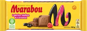 Marabou Lakrits Hallon Caramel 160g