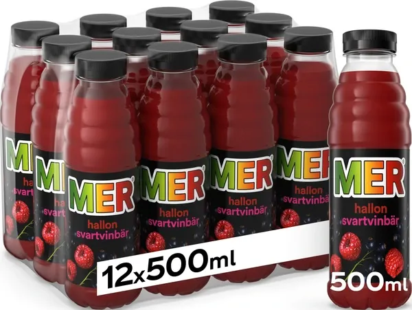 MER Hallon Svartvinbär 50cl x 12st