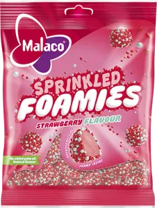 Sprinkled Foamies Sour Strawberry 110g