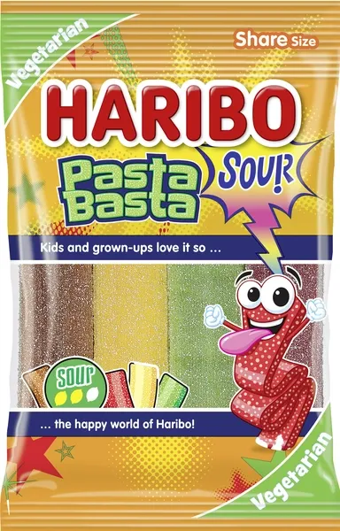 3st - Haribo Pasta Basta Sour 80g