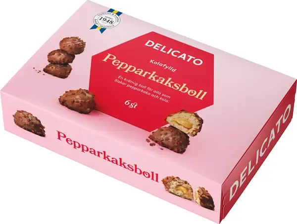Delicato Pepparkaksboll 6-pack