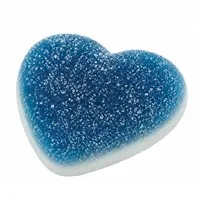 SOUR GIANT BLUE RASPBERRY HEART /