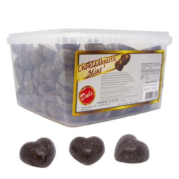 Chokladhjärta Mint Köldskadade 1,8 kg /