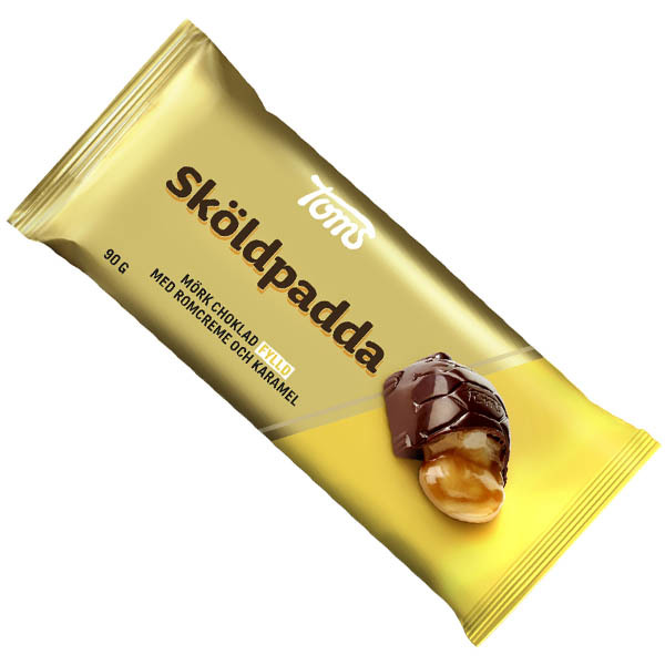 Chokladkaka fylld med Sköldpadda - 90g /